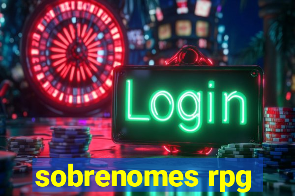 sobrenomes rpg